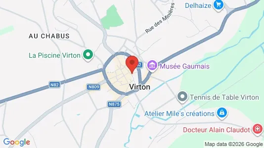 Apartments for rent i Virton - kort over placeringen