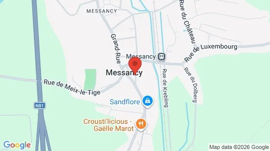 Apartments for rent i Messancy - kort over placeringen