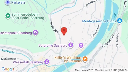 Apartments for rent i Trier-Saarburg - kort over placeringen