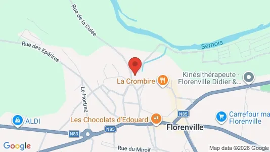 Apartments for rent i Florenville - kort over placeringen