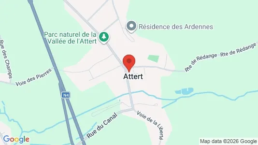 Apartments for rent i Attert - kort over placeringen