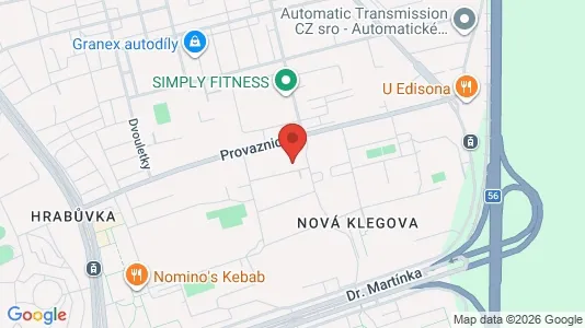 Apartments for rent i Ostrava-město - kort over placeringen