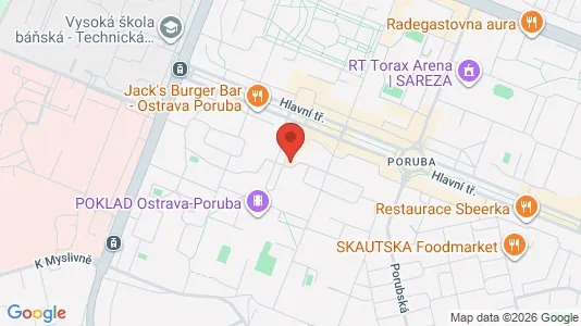 Apartments for rent i Ostrava-město - kort over placeringen