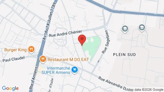 Apartments for rent i Amiens - kort over placeringen