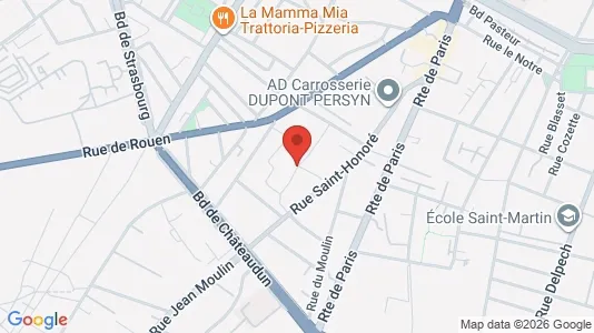 Apartments for rent i Amiens - kort over placeringen