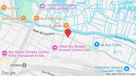 Apartments for rent i Amiens - kort over placeringen
