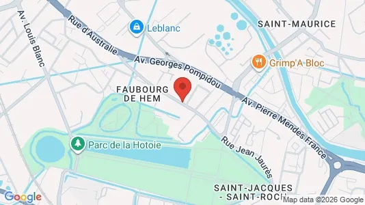 Apartments for rent i Amiens - kort over placeringen