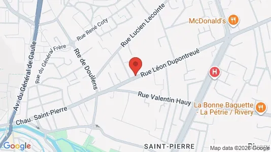 Apartments for rent i Amiens - kort over placeringen