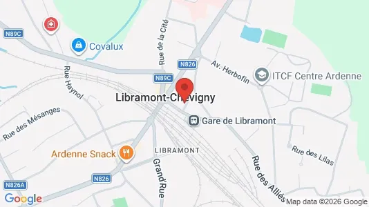 Apartments for rent i Libramont-Chevigny - kort over placeringen