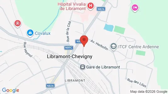 Apartments for rent i Libramont-Chevigny - kort over placeringen