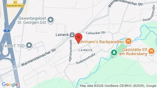 Apartments for rent i Bayreuth - kort over placeringen