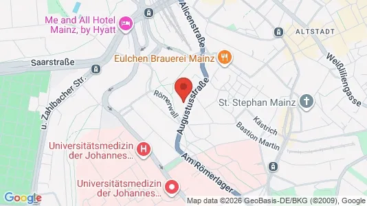 Rooms for rent i Mainz - kort over placeringen