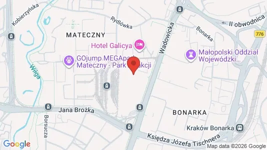 Apartments for rent i Kraków Podgórze - kort over placeringen
