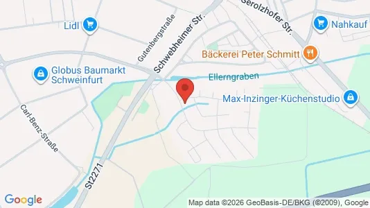 Apartments for rent i Schweinfurt - kort over placeringen