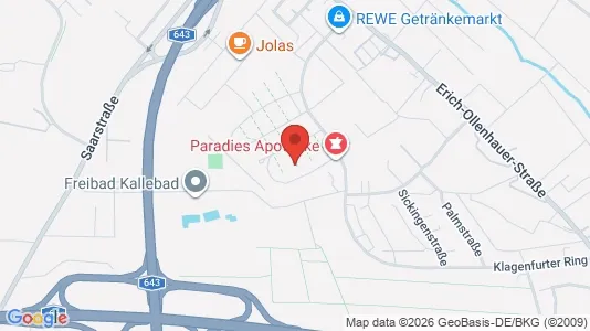 Apartments for rent i Wiesbaden - kort over placeringen