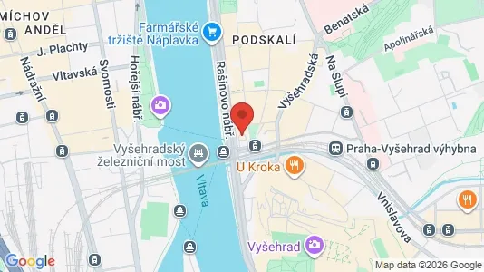 Apartments for rent i Prague 2 - kort over placeringen