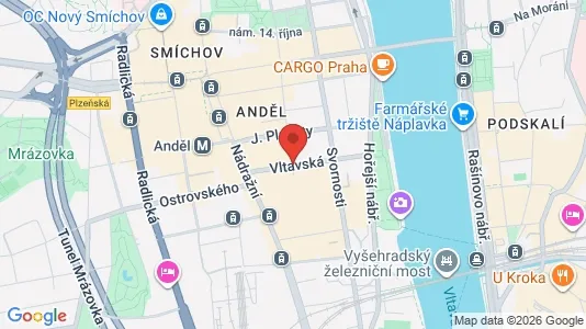 Apartments for rent i Prague 1 - kort over placeringen