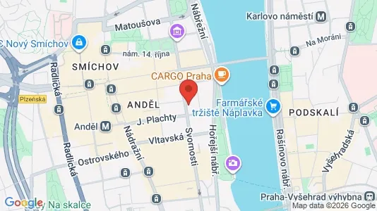 Apartments for rent i Prague 1 - kort over placeringen