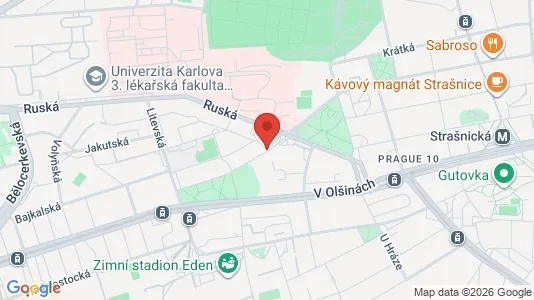 Apartments for rent i Prague 10 - kort over placeringen