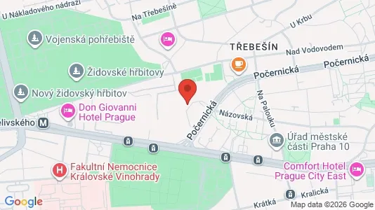 Apartments for rent i Prague 10 - kort over placeringen