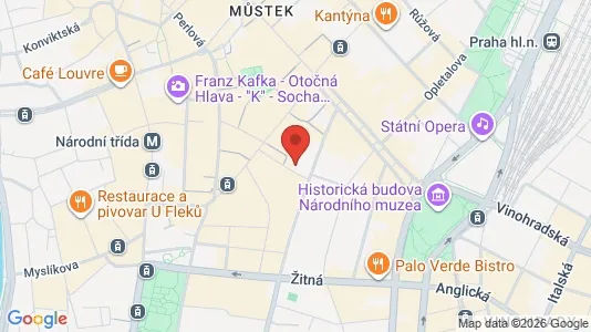 Apartments for rent i Prague 1 - kort over placeringen