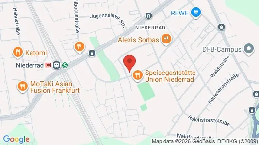 Apartments for rent i Frankfurt Süd - kort over placeringen
