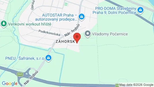 Apartments for rent i Prague 14 - kort over placeringen