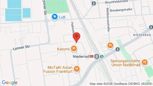 Apartments for rent i Frankfurt Süd - kort over placeringen