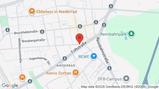 Apartments for rent i Frankfurt Süd - kort over placeringen