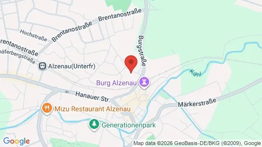 Apartments for rent i Aschaffenburg - kort over placeringen