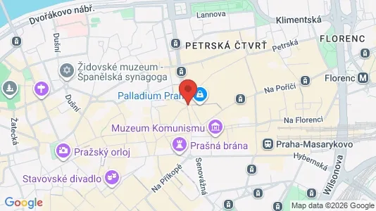 Apartments for rent i Prague 1 - kort over placeringen