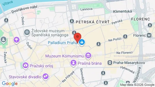 Apartments for rent i Prague 1 - kort over placeringen
