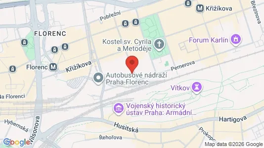 Apartments for rent i Prague 1 - kort over placeringen