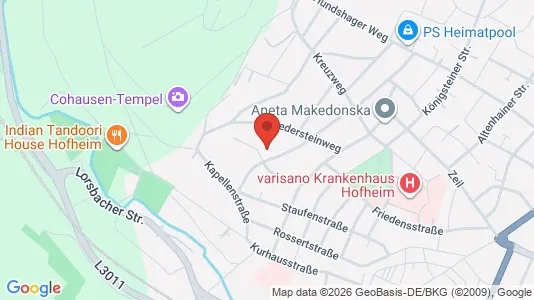 Apartments for rent i Main-Taunus-Kreis - kort over placeringen