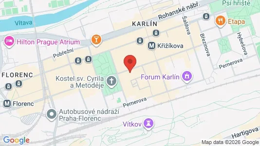 Apartments for rent i Prague 5 - kort over placeringen