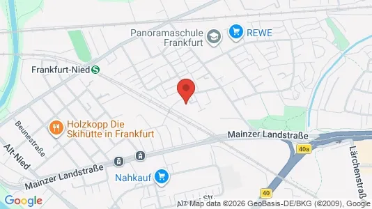 Apartments for rent i Darmstadt - kort over placeringen