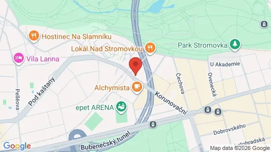 Apartments for rent i Praha 7 - kort over placeringen