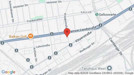 Apartments for rent i Frankfurt Innenstadt I - kort over placeringen