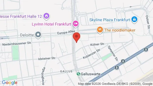 Apartments for rent i Frankfurt Innenstadt I - kort over placeringen