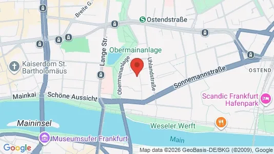 Apartments for rent i Darmstadt - kort over placeringen