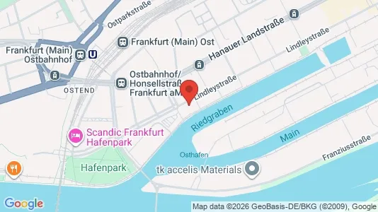Apartments for rent i Darmstadt - kort over placeringen
