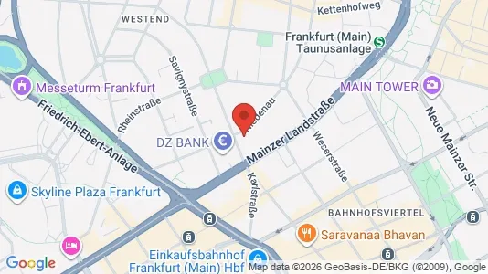 Apartments for rent i Frankfurt Innenstadt II - kort over placeringen