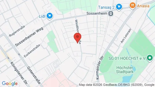 Apartments for rent i Frankfurt West - kort over placeringen