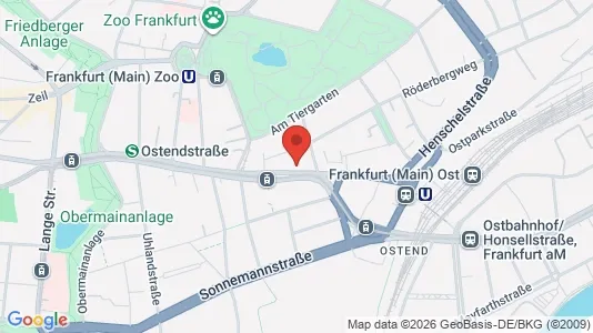 Apartments for rent i Darmstadt - kort over placeringen