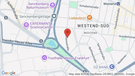 Apartments for rent i Frankfurt Innenstadt II - kort over placeringen