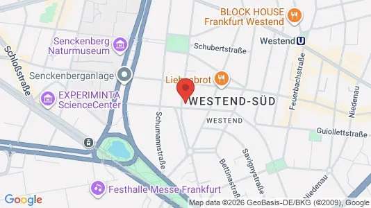 Apartments for rent i Frankfurt Innenstadt II - kort over placeringen