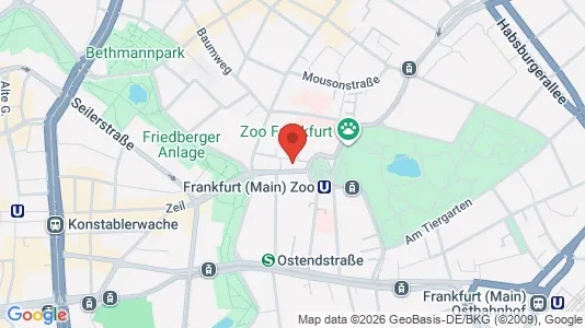 Apartments for rent i Darmstadt - kort over placeringen