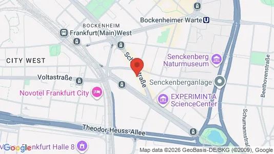 Apartments for rent i Frankfurt Innenstadt II - kort over placeringen