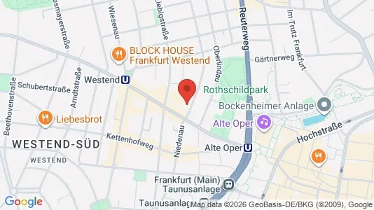 Rooms for rent i Frankfurt Innenstadt II - kort over placeringen