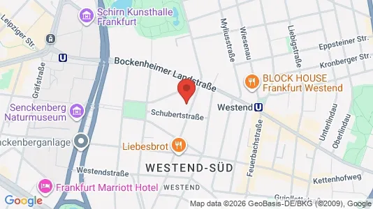 Apartments for rent i Frankfurt Innenstadt II - kort over placeringen